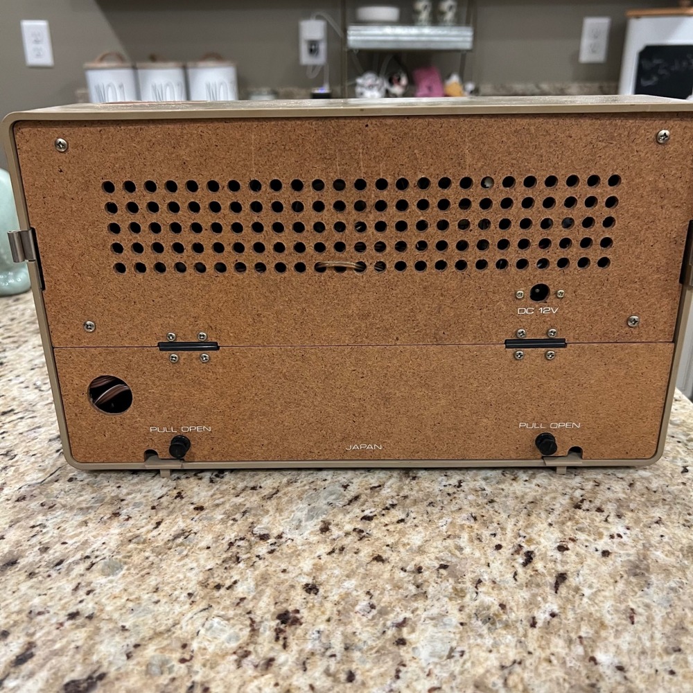Vintage Midland International Radio PP4001B Tan Brown MCM Made in Japan Untested - Picture 6 of 11